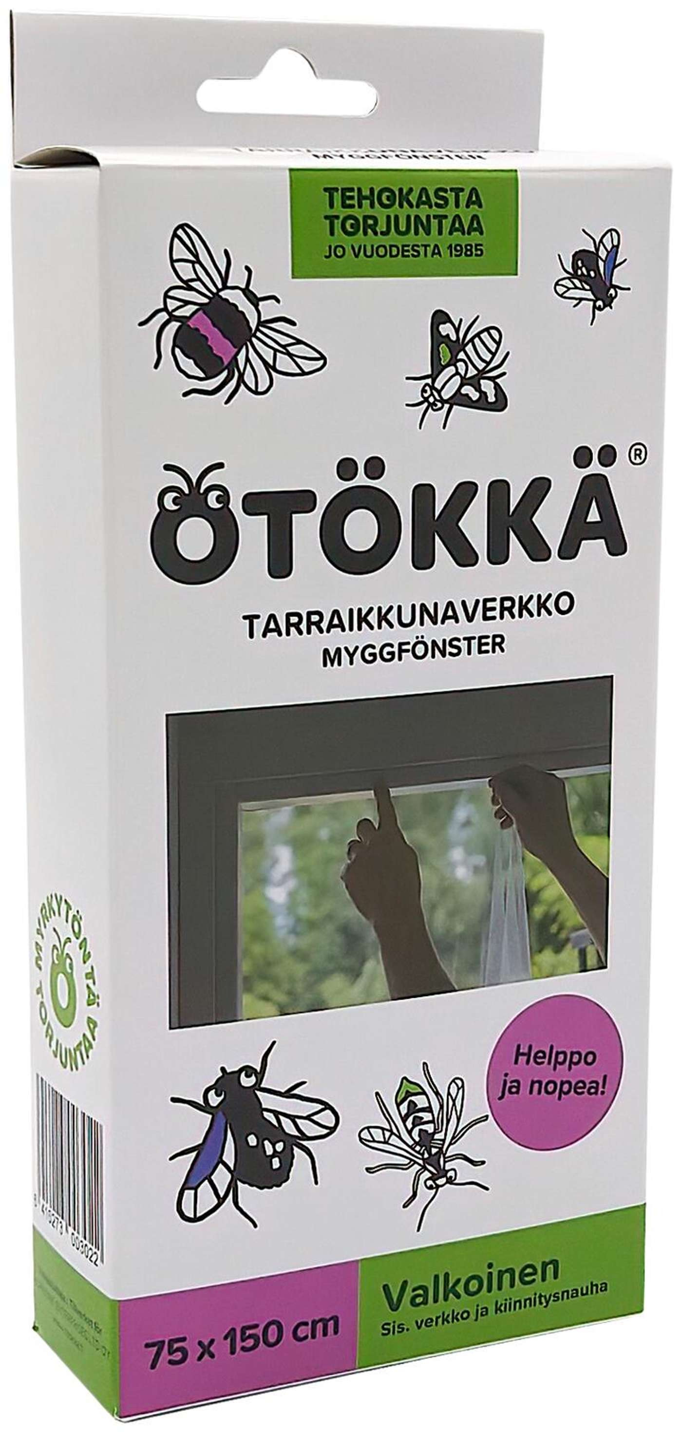 Наклейка-жук оконная штора 75х150 см (цвет БЕЛЫЙ)