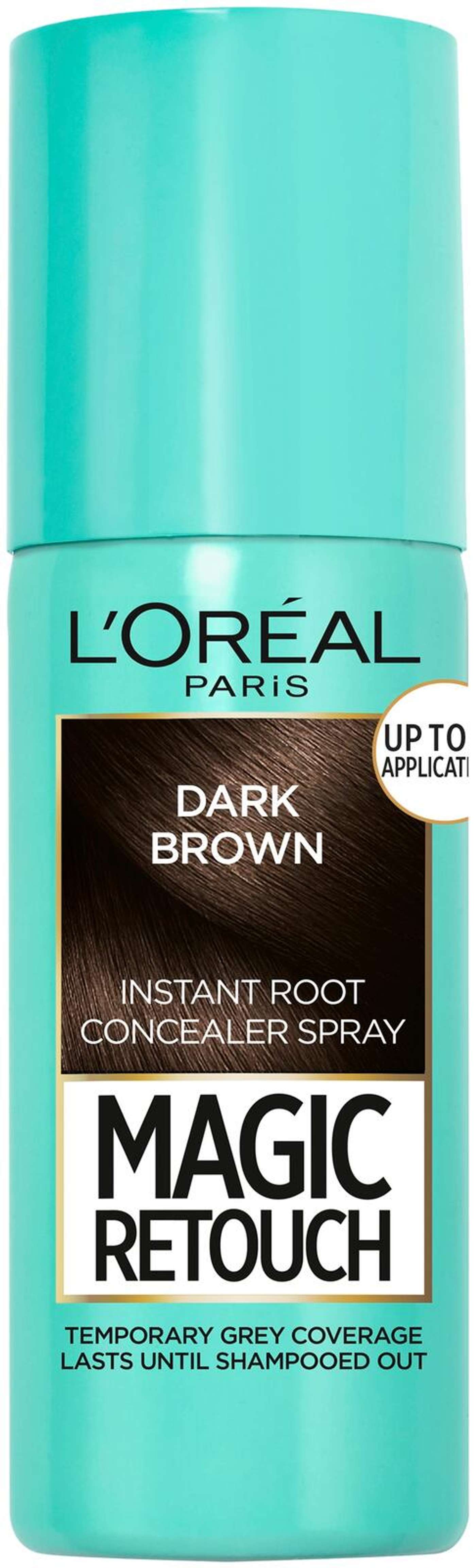 L'Oréal Paris Magic Retouch Dark Brown Распыляемая тональная основа оттенка 75 мл (цвет Темно-коричневый)