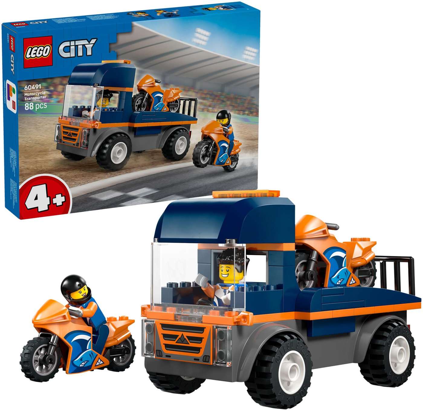 LEGO® City Great Vehicles (60491) Мотоциклетный транспортер