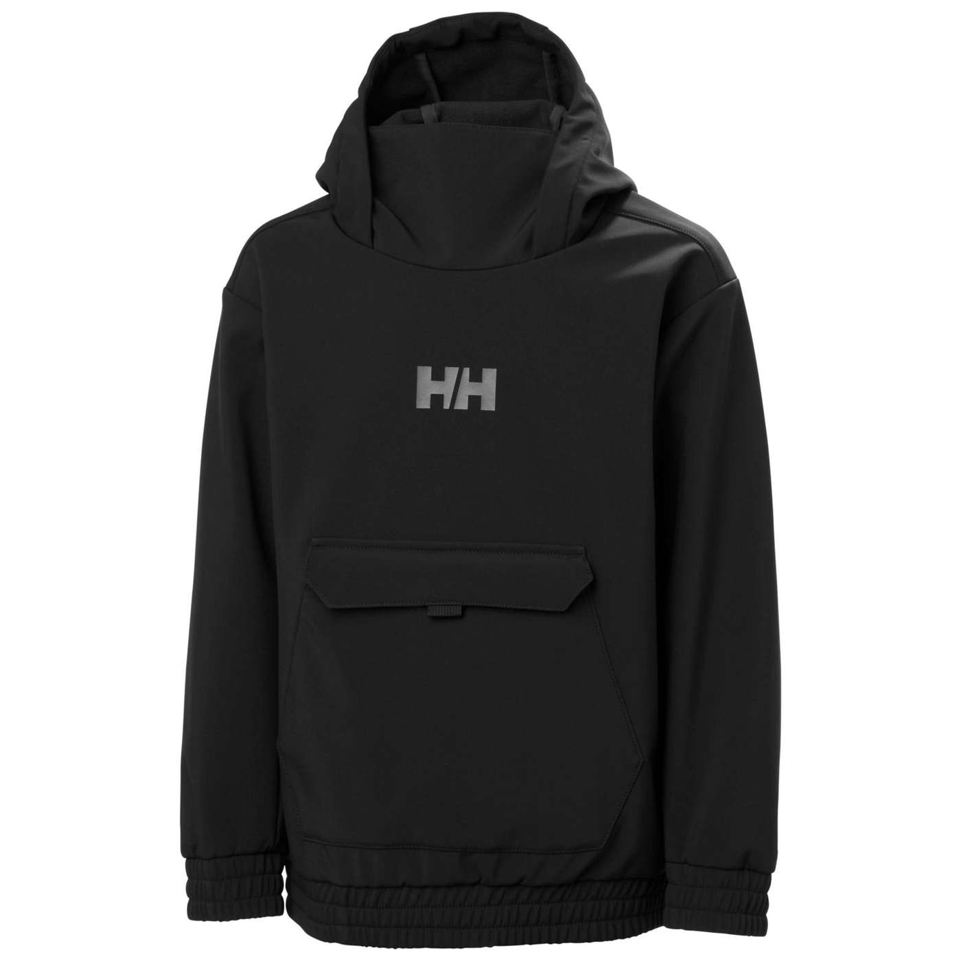 Молодежный анорак из софтшела Helly Hansen Powder (размер 140, цвет черный)