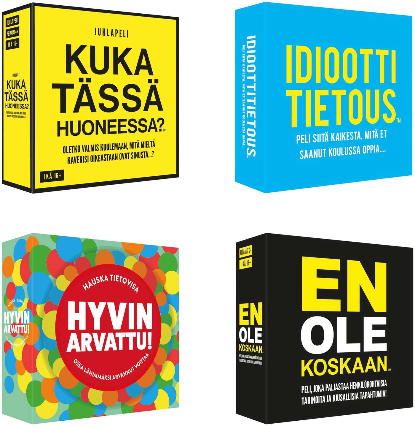 Настольная игра Kylskäpspoesi, разные виды