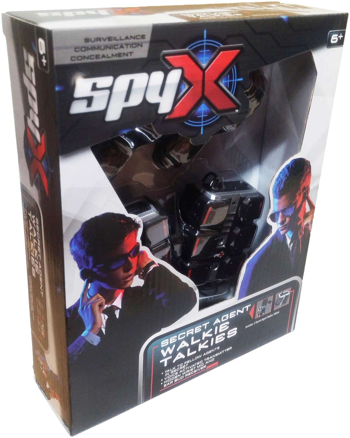 Рации секретного агента SpyX, наручные микрофоны и наушники с голосовой активацией