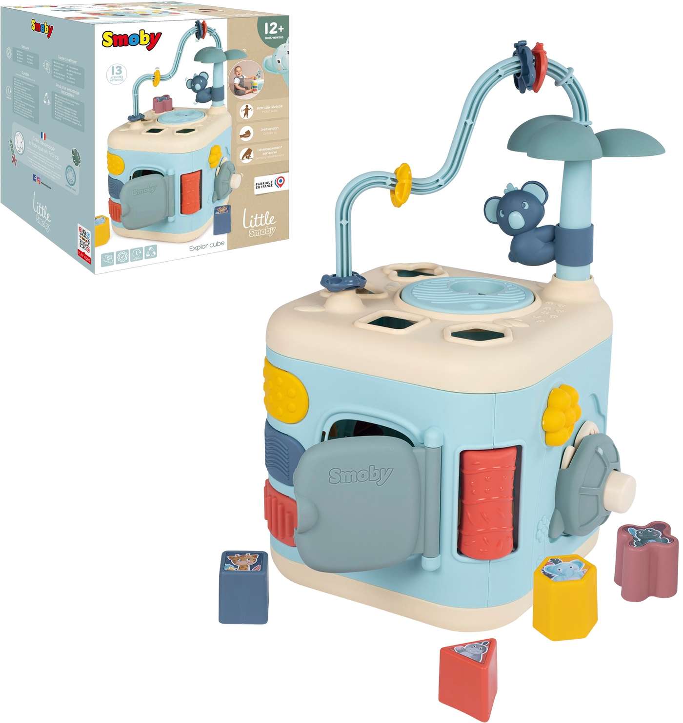 Little Smoby Explor Cube, деревянный поисковый куб