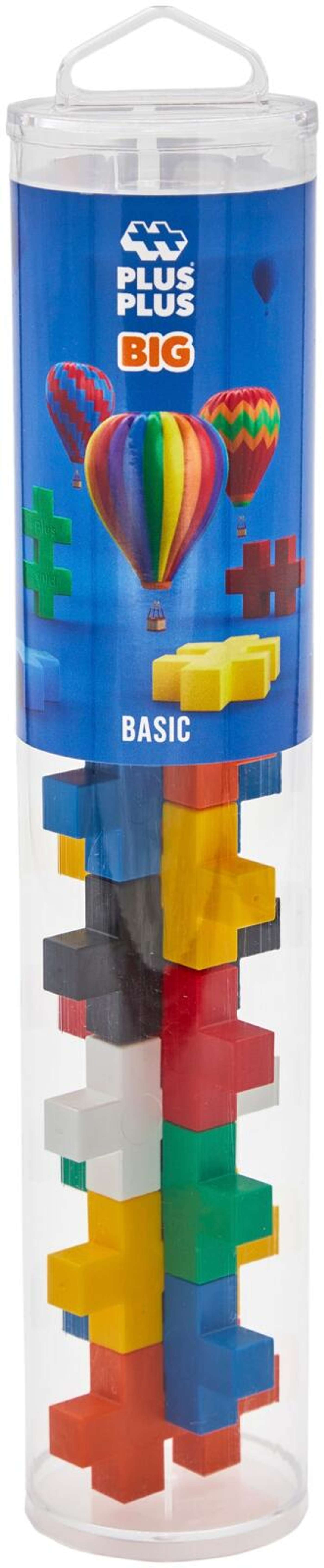 Plus-Plus BIG Basic, комплект из 15 трубок размером 2x10 дюймов. (цвет Базовый)