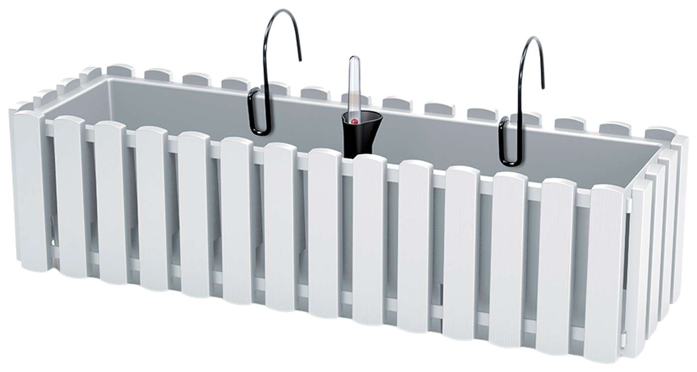 Балконный ящик Prosperplast Boardee Fencycase белый 58см (цвет белый)