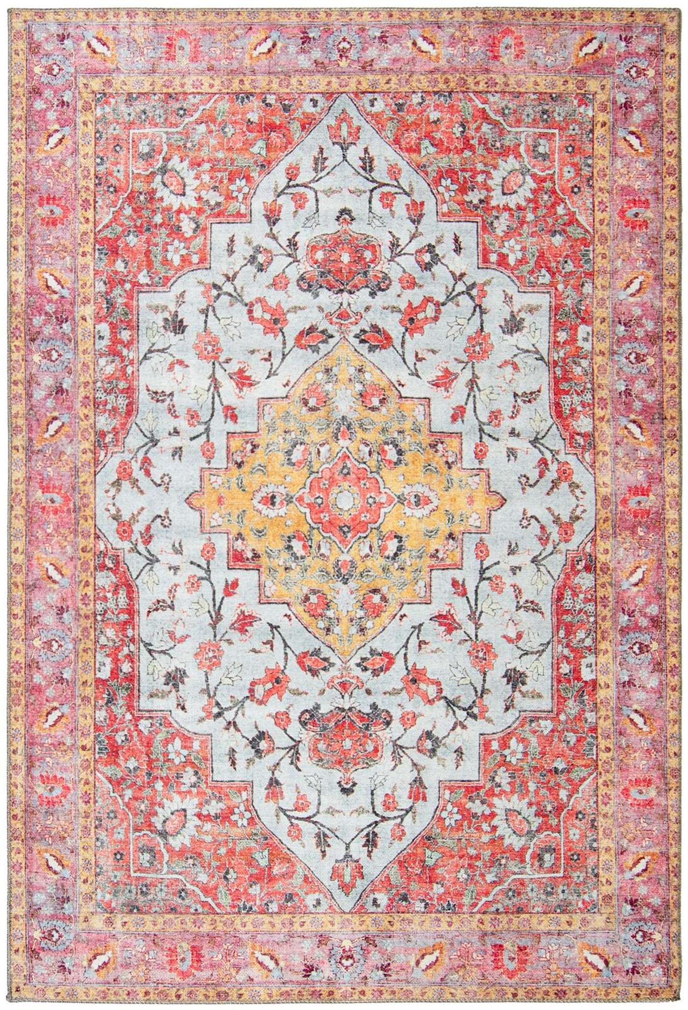 Идеальный домашний коврик Aya 60x90 см красный (цвет красный)
