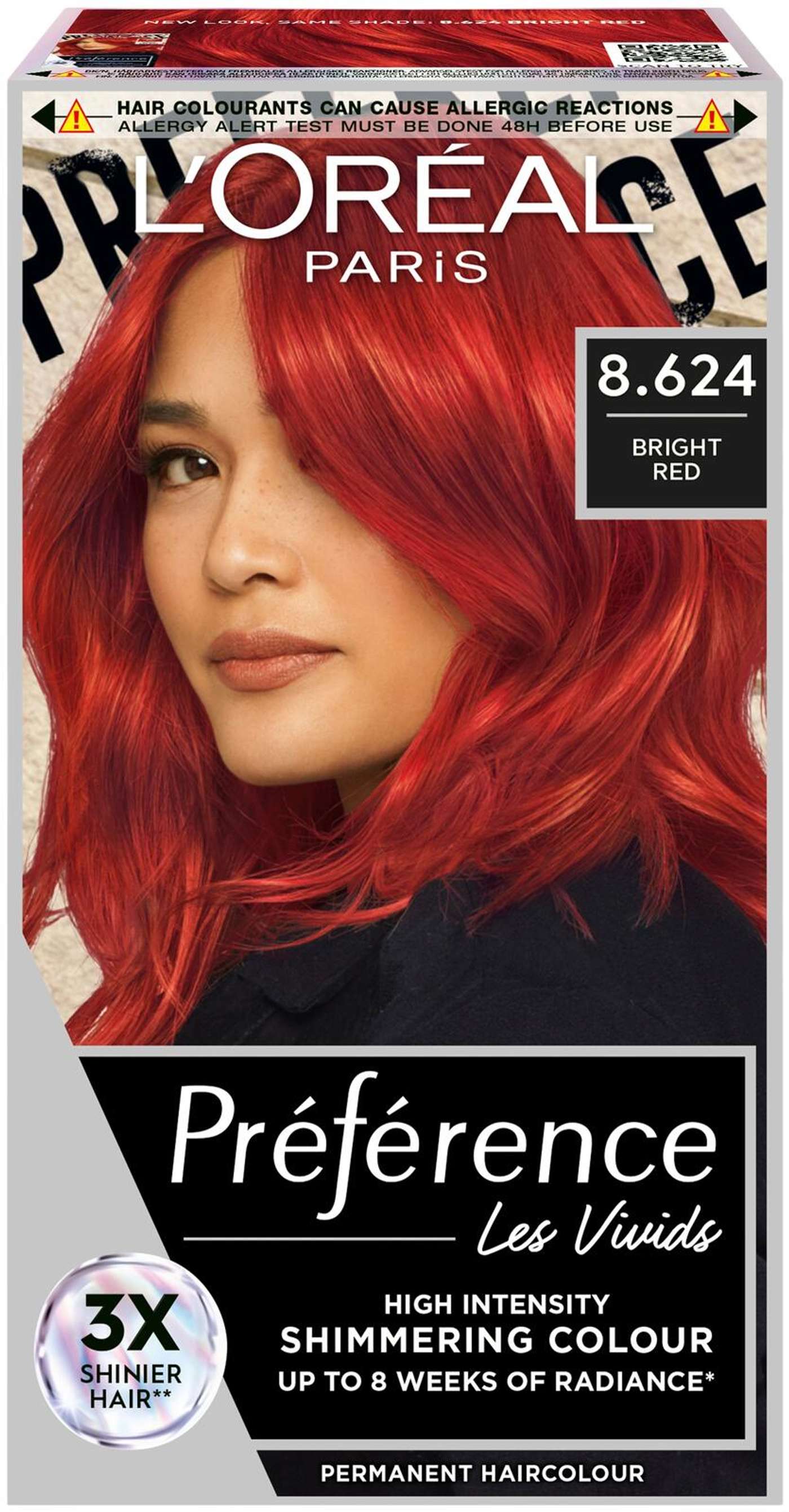 L'Oréal Paris Préférence Vivid Colors Ярко-красный интенсивный перманентный цвет 1 шт. (цвет ярко-красный)