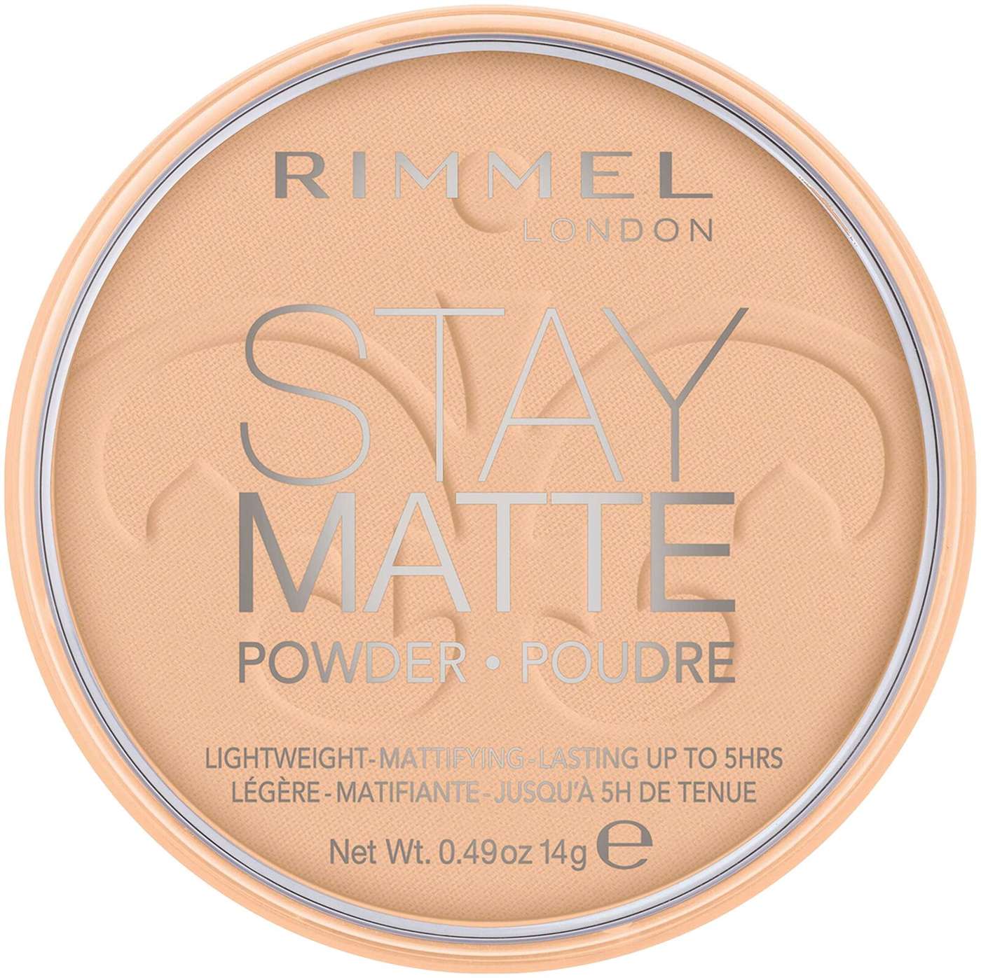 Прессованная пудра Rimmel 14 г Stay Matte 006 Теплый бежевый каменный порошок (цвет Теплый бежевый)