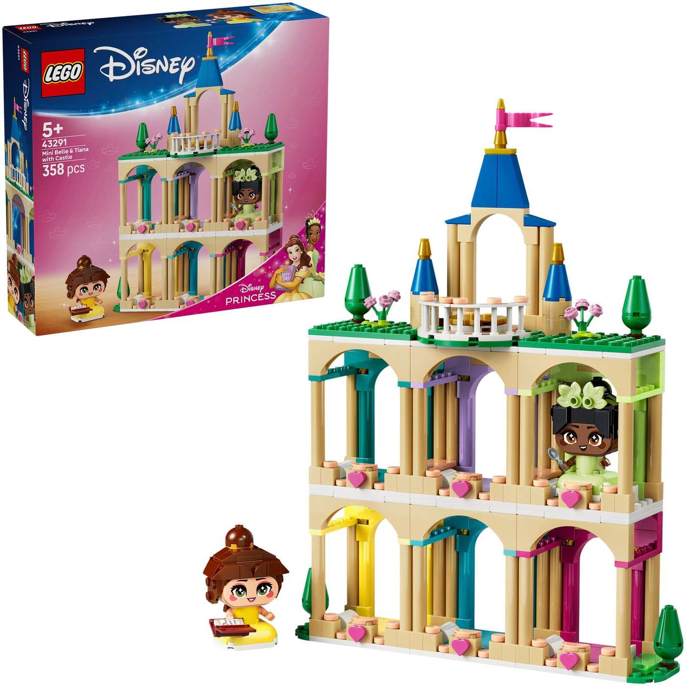 LEGO® Disney Princess 43291 Замок Белль и Тианы в миниатюрном размере