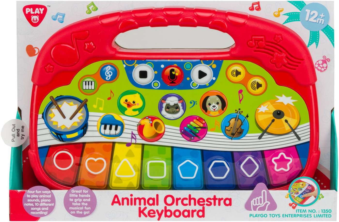 Детский клавишный инструмент Animal Orchestra Keyboard