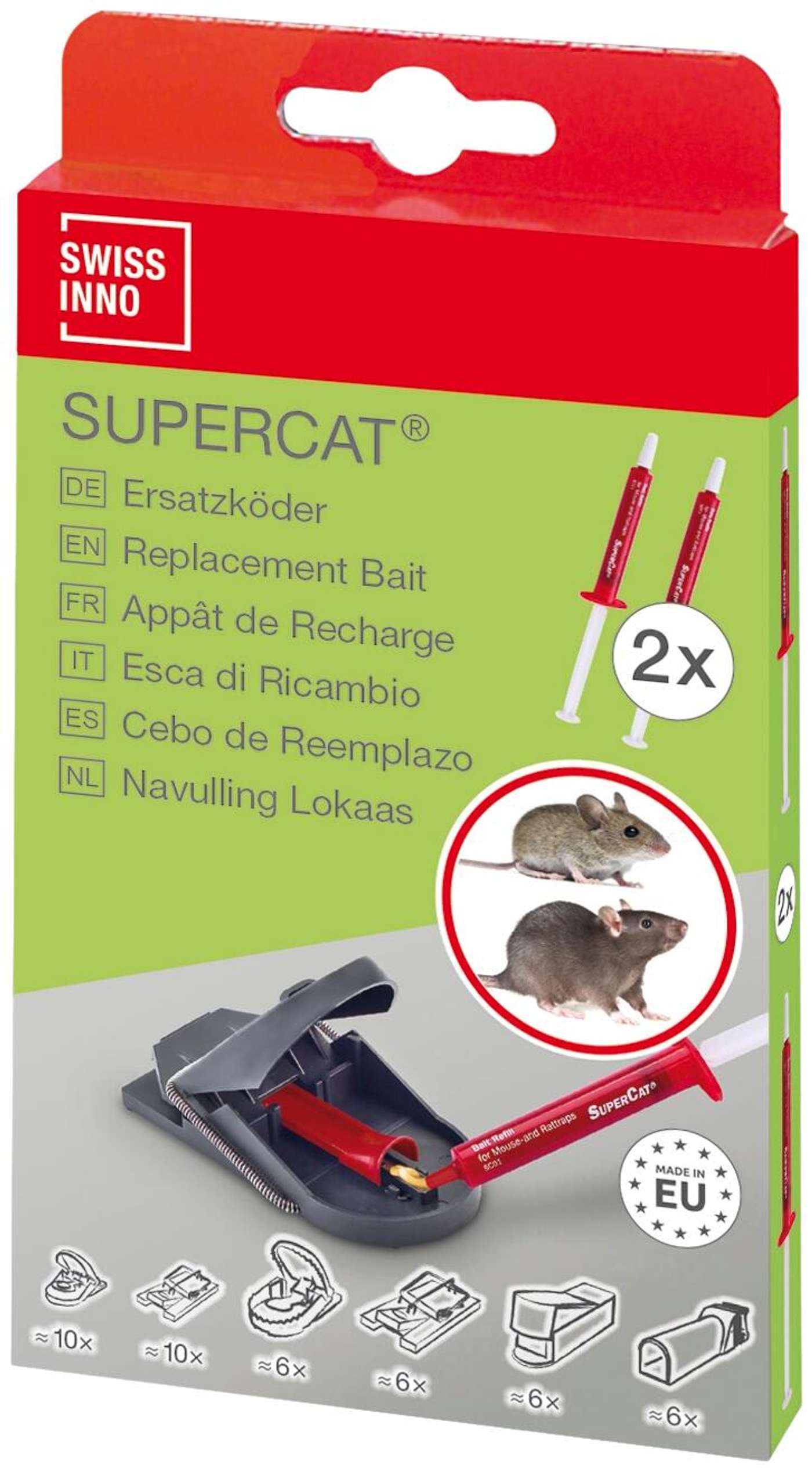 Swissinno SuperCat дополнительный шприц для приманки 2х3г