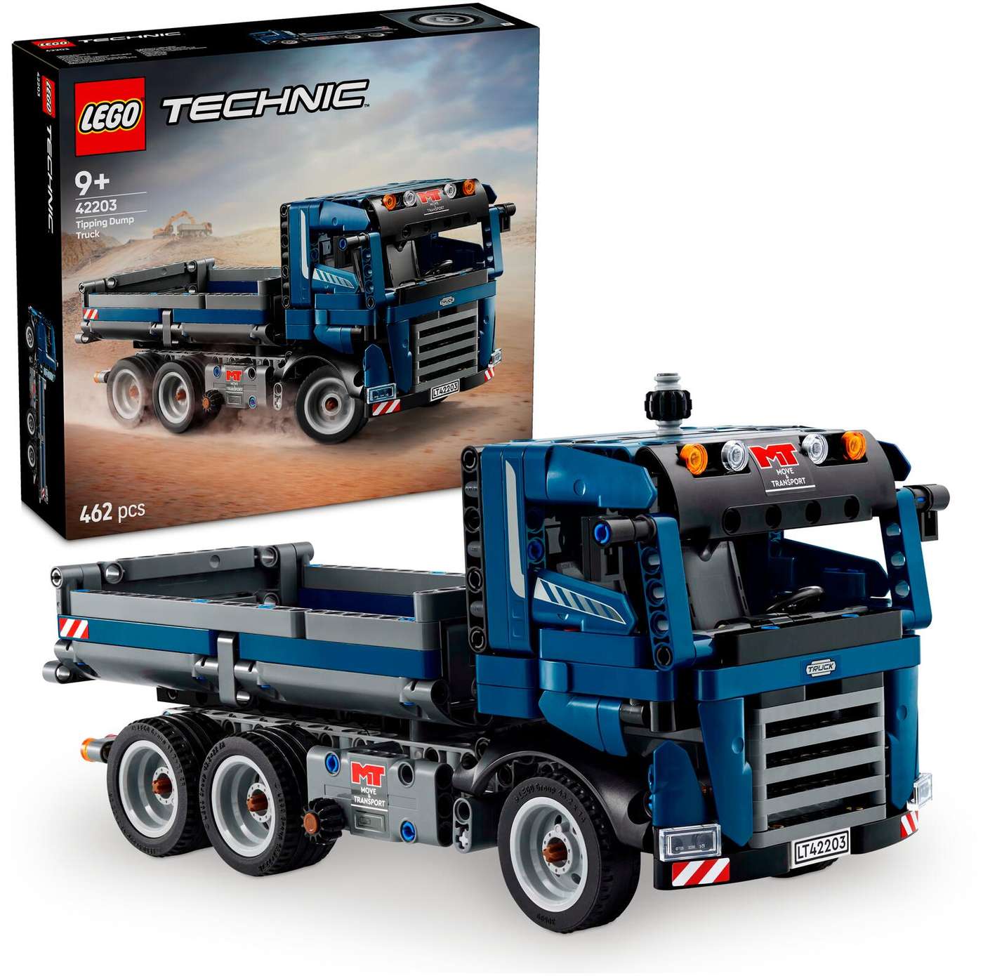 Самосвал LEGO® Technic, синий набор рабочих машин (42203)