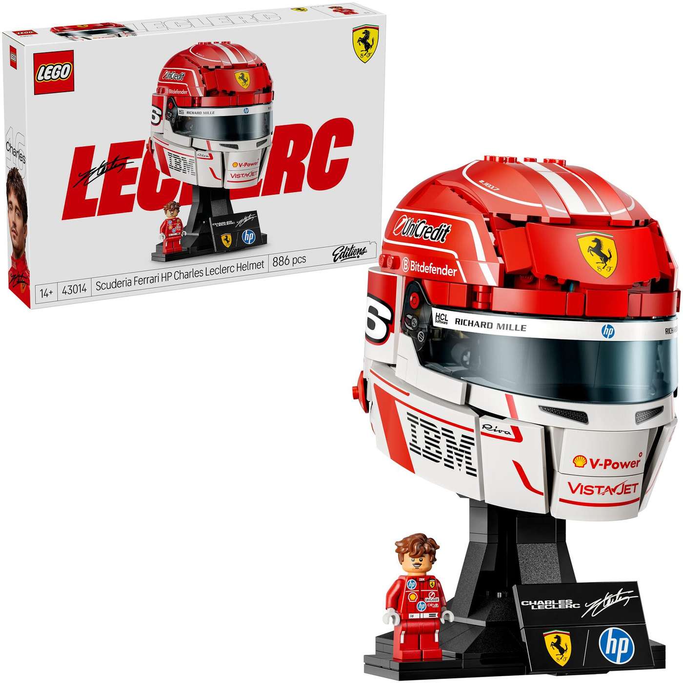 LEGO® Editions Formula 1 43014 Шлем Scuderia Ferrari HP - Чарльз Леклерк
