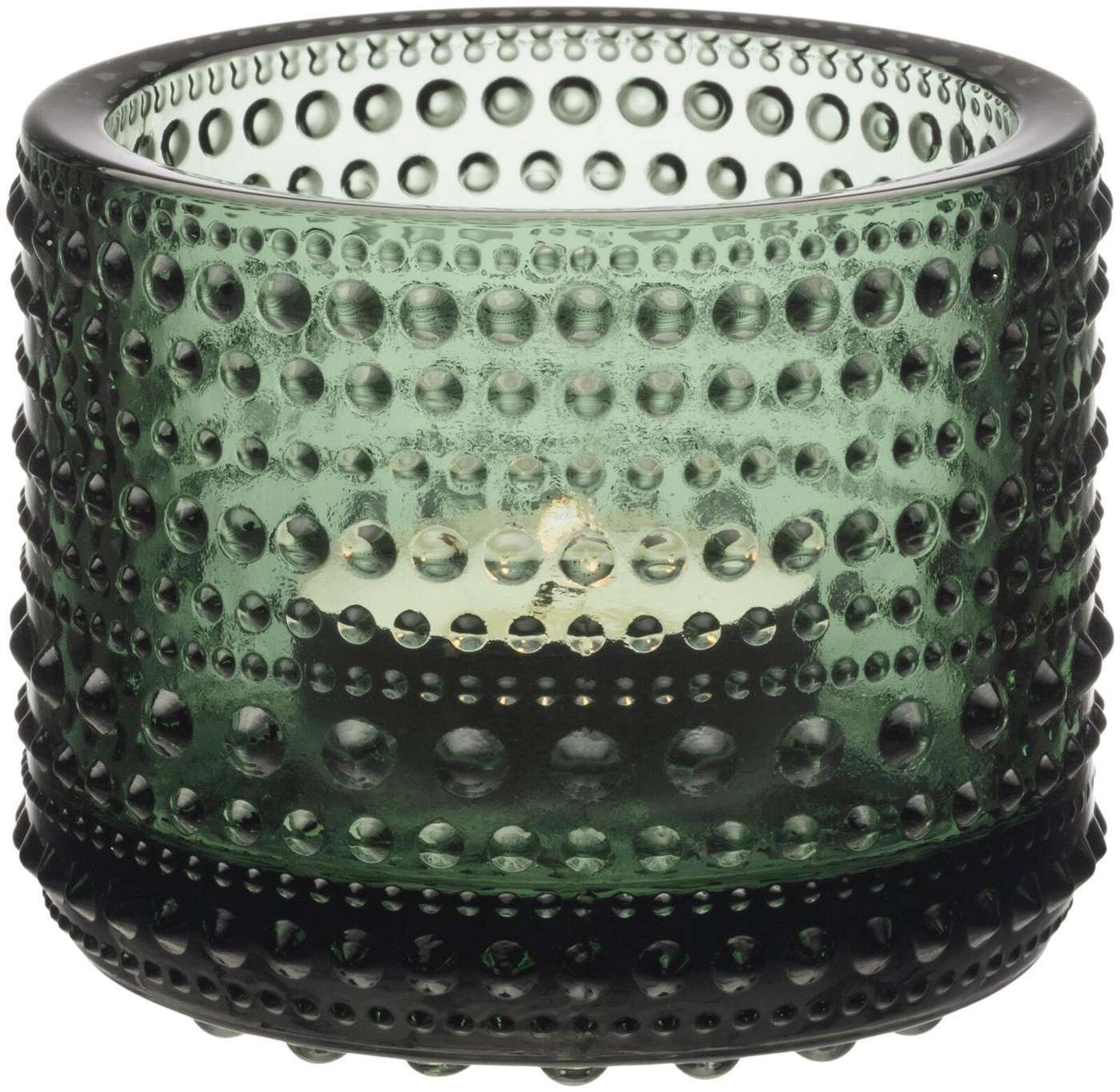 Свеча-фонарь Iittala Kastehelmi 64 мм хвойно-зеленый