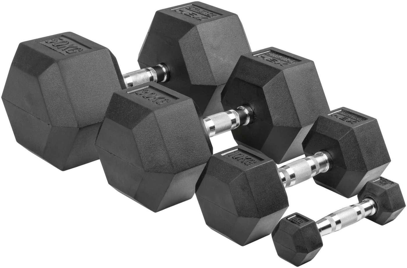 Гантель Gymstick Pro Hex 47, 5 кг (размер 47 , 5 кг, цвет черный)