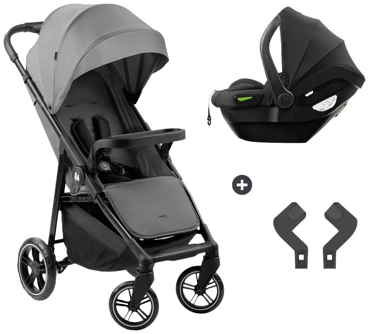 Комбинированная коляска Hauck Shop N Care Travel Set 0-25 кг серый (цвет серый)
