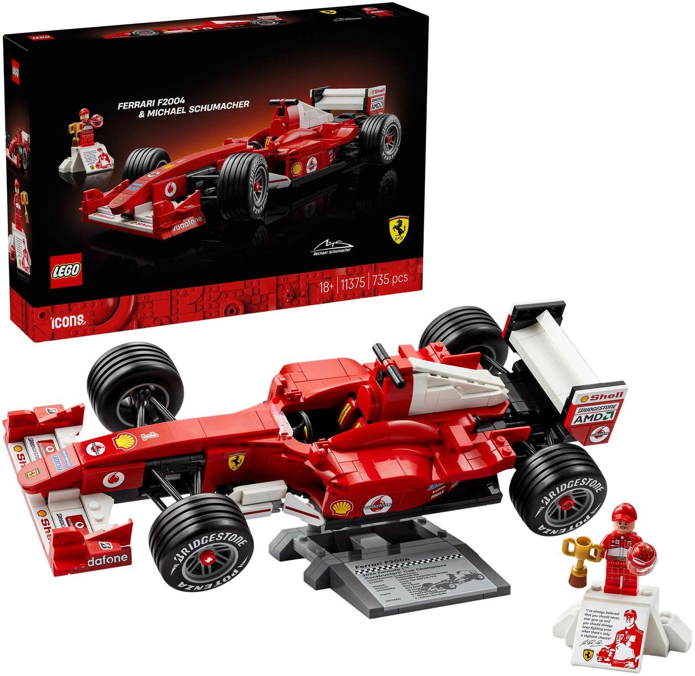 LEGO® Icons (11375) Феррари F2004 и Михаэль Шумахер