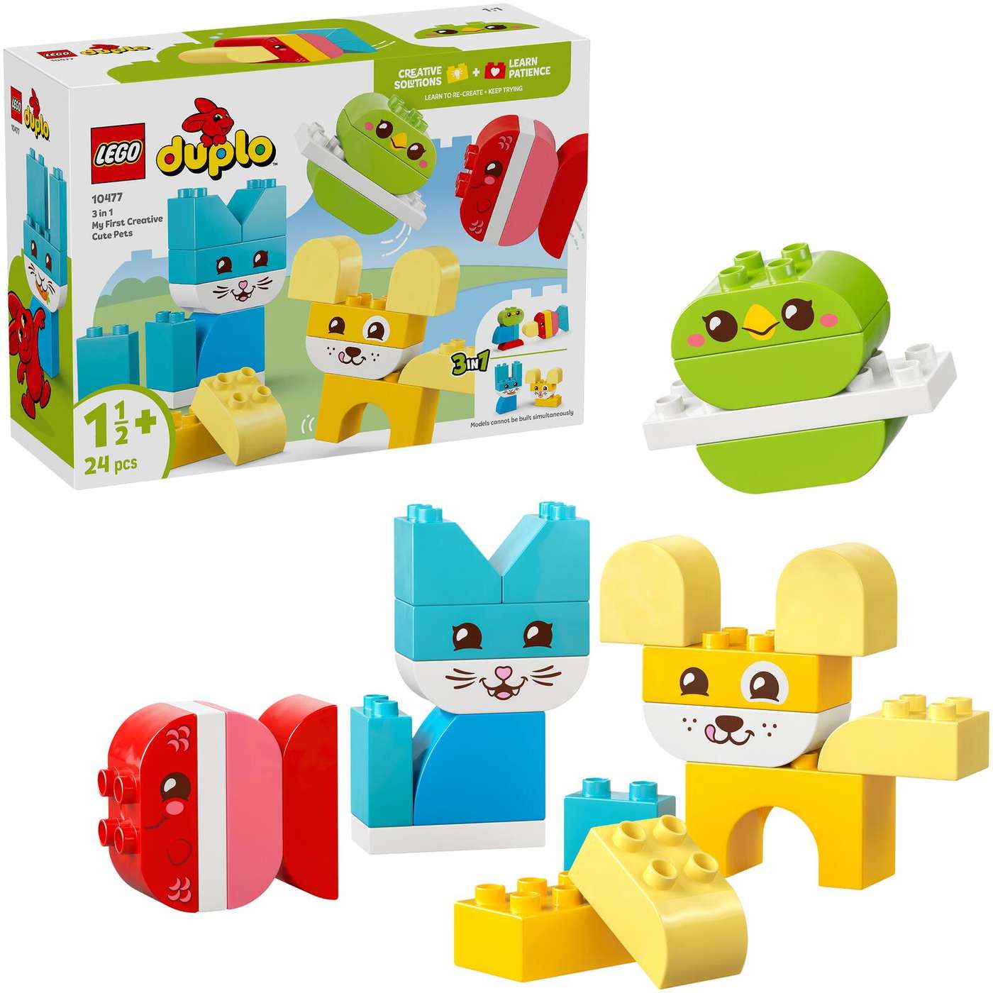 LEGO® DUPLO My First (10477) Милые творческие питомцы 3 в 1