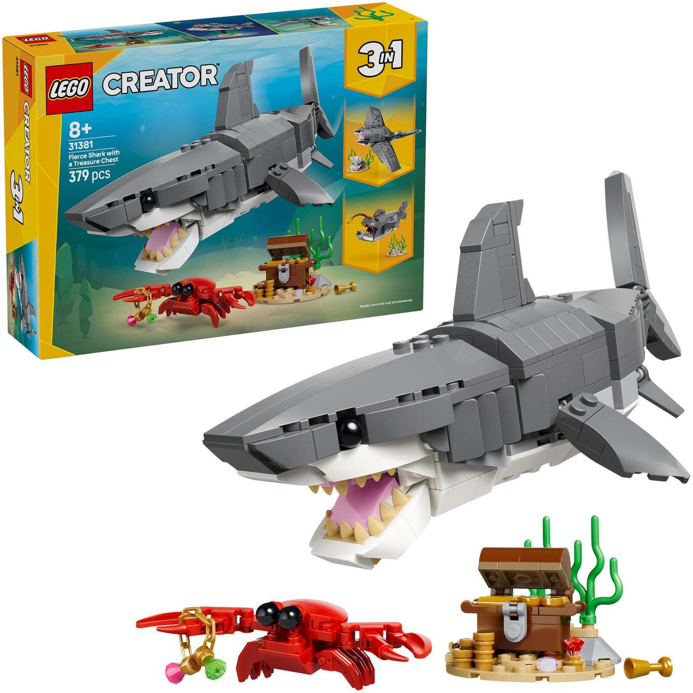 LEGO® LEGO Creator 31381 Свирепая акула и сундук с сокровищами