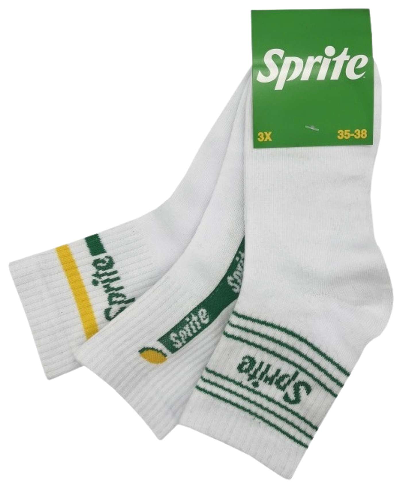 Женские носки Sprite четверть 3Р (размер 35-38, цвет БЕЛЫЙ)