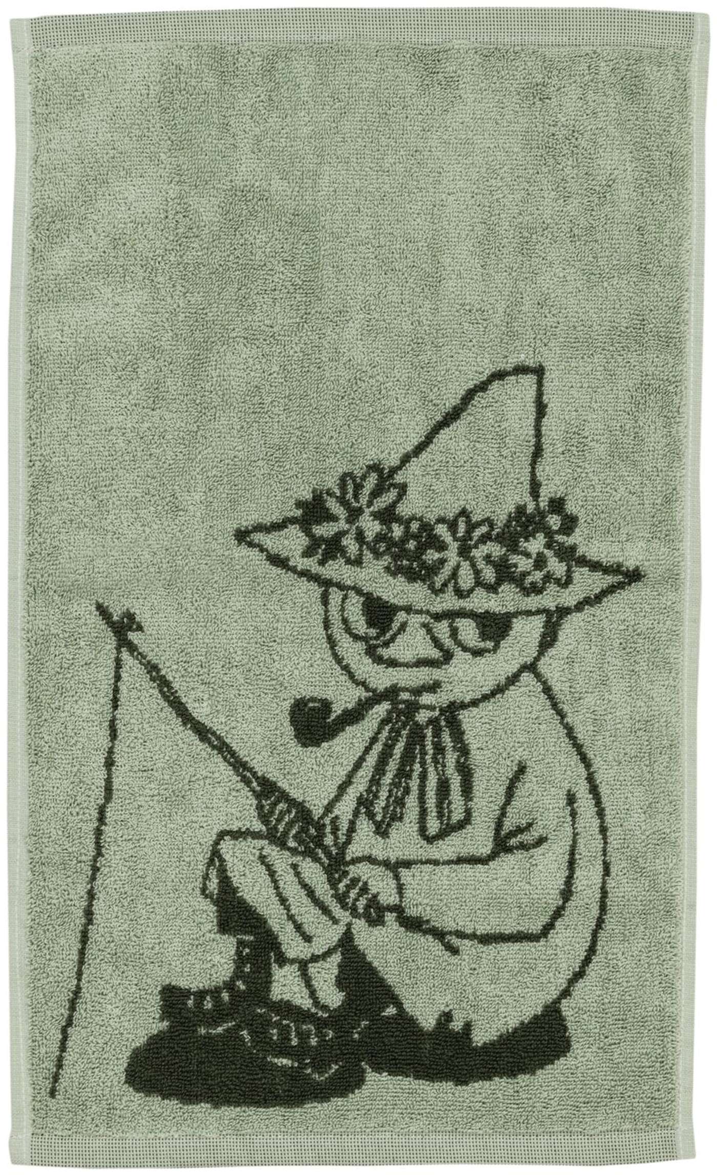 Полотенце для рук Moomin Arabia Moomin 30х50 Табакерка зеленая. GOTS (цвет зеленый)
