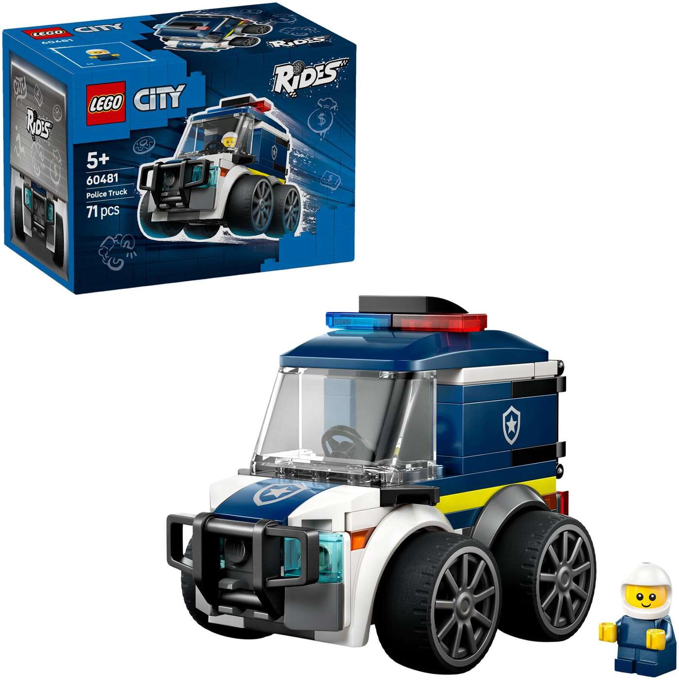 LEGO® City Brick Rides (60481) Аттракционы - полицейская машина