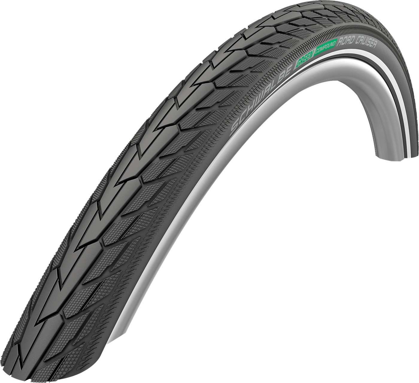 Внешняя покрышка для велосипеда Schwalbe Road Cruiser 28" 37-622 м / выс. (цвет Черный / отражатель)