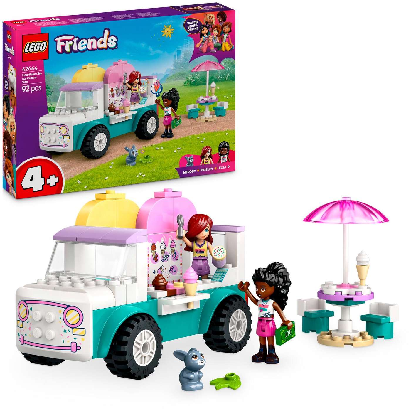 LEGO® Friends 42644 Грузовик с мороженым Хартлейк Сити