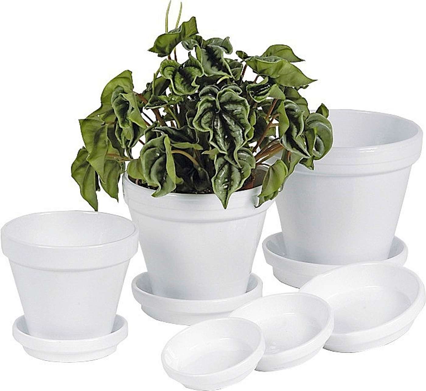 Горшок глиняный Scan-Pot 12 см белый (цвет БЕЛЫЙ)