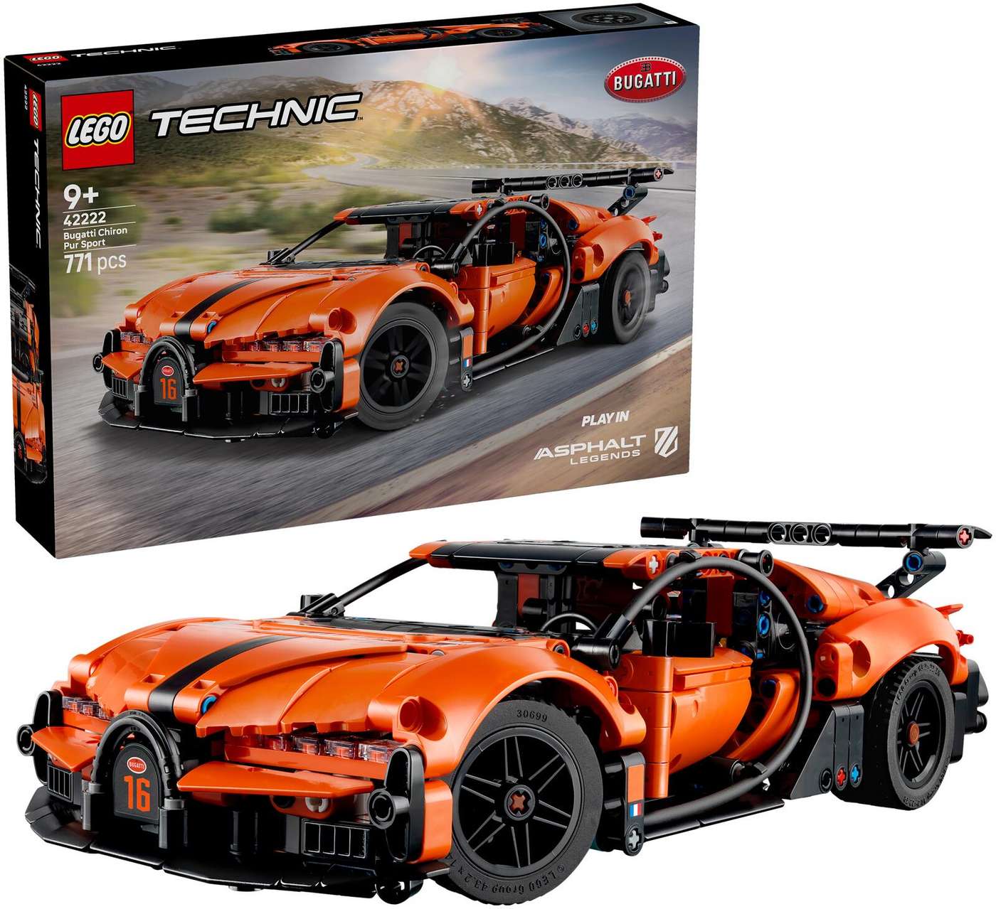 LEGO® Technic 42222 Гиперкар Bugatti Chiron Pur Sport