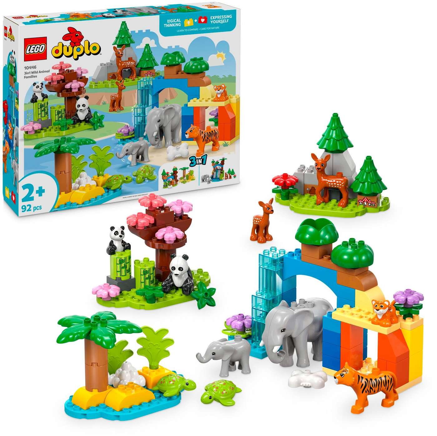 LEGO® DUPLO Town (10446) Семейства натуральных животных 3-в-1