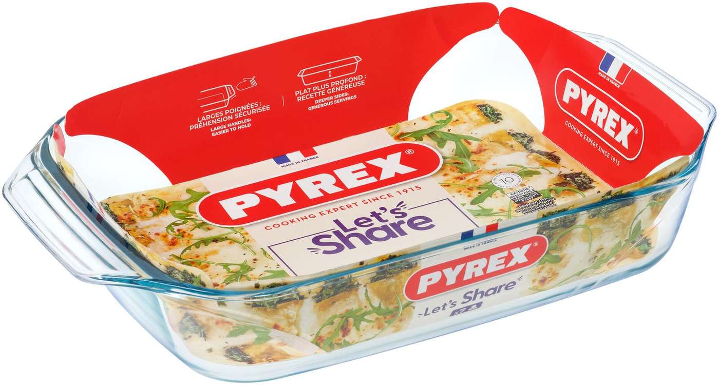 Стеклянная тарелка Pyrex Irresistible 39x25см (цвет прозрачный)