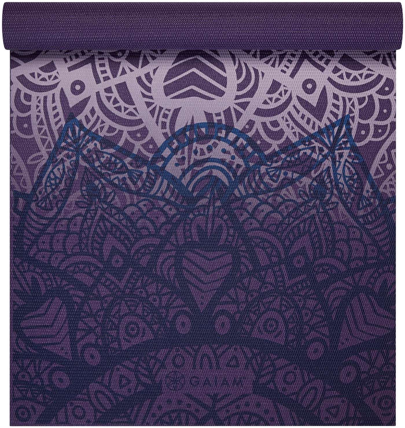 Коврик для йоги Gaiam Purple Rattice 4 мм с принтом (цвет Фиолетовый)