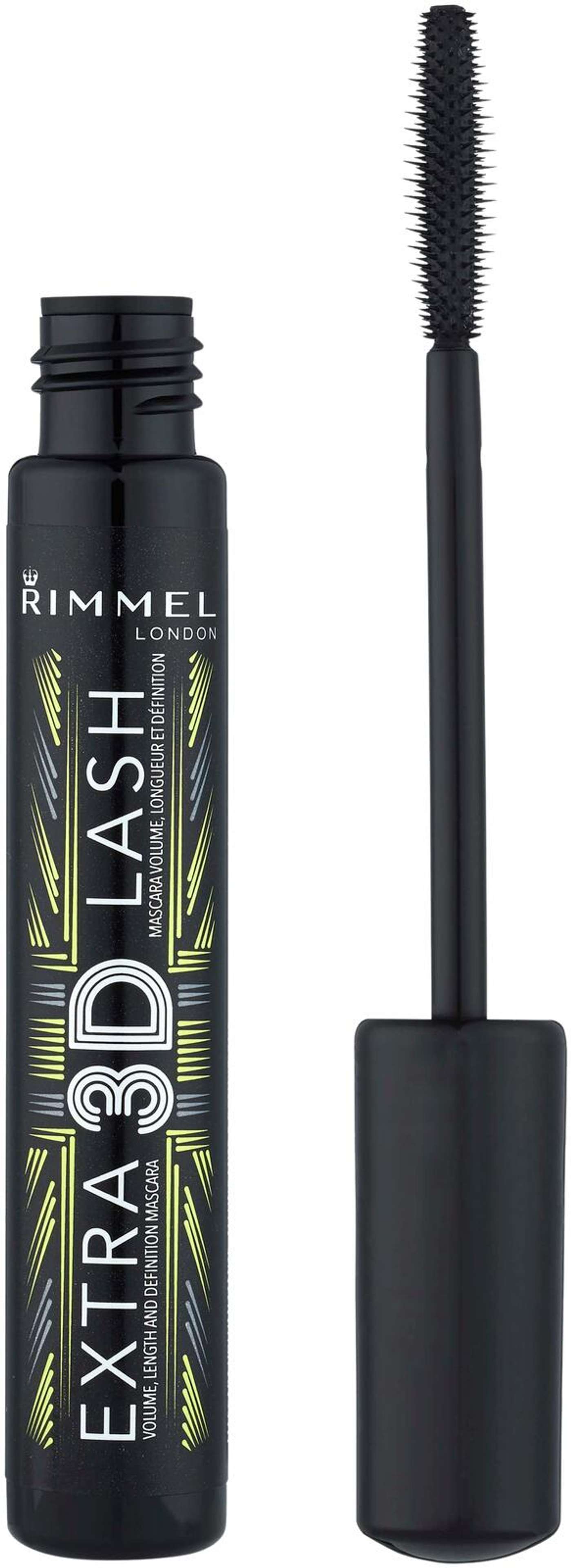 Rimmel London 8ml Extra 3D Lash Mascara 003 Extreme Black тушь для ресниц (цвет Экстремальный черный)