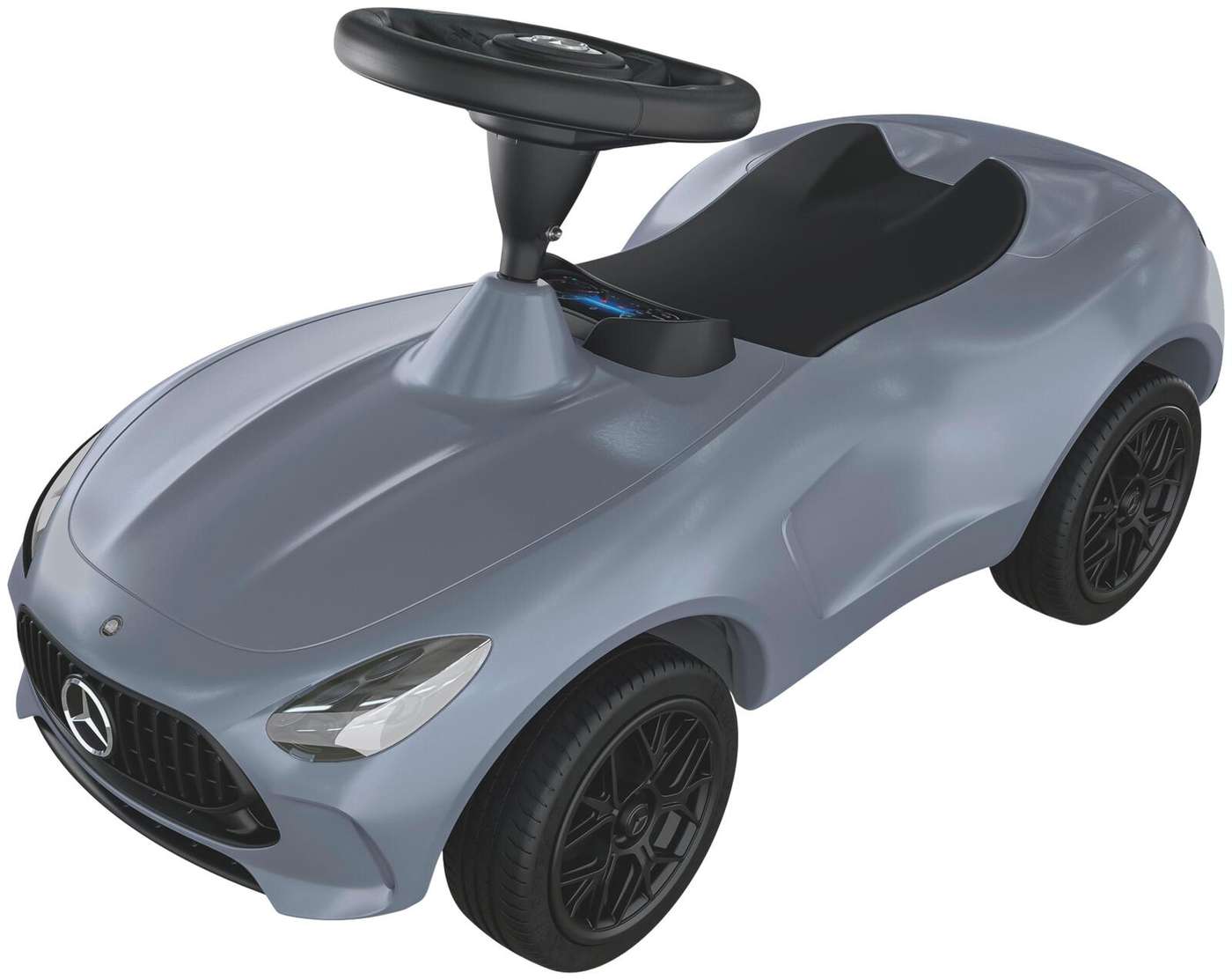 БОЛЬШОЙ Mercedes Benz AMG GT пинающий автомобиль, серебристо-серый
