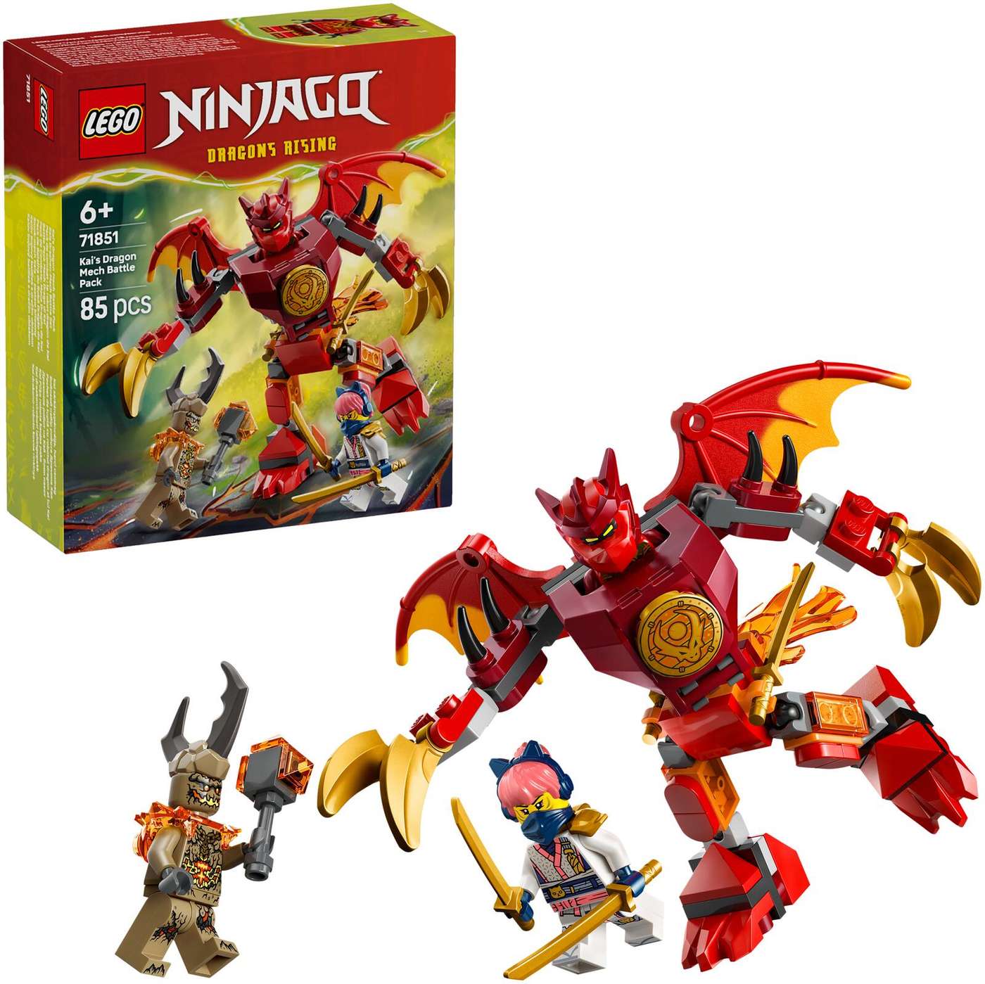 LEGO® Ninjago 71851 Набор «Боевой дракон Кая»