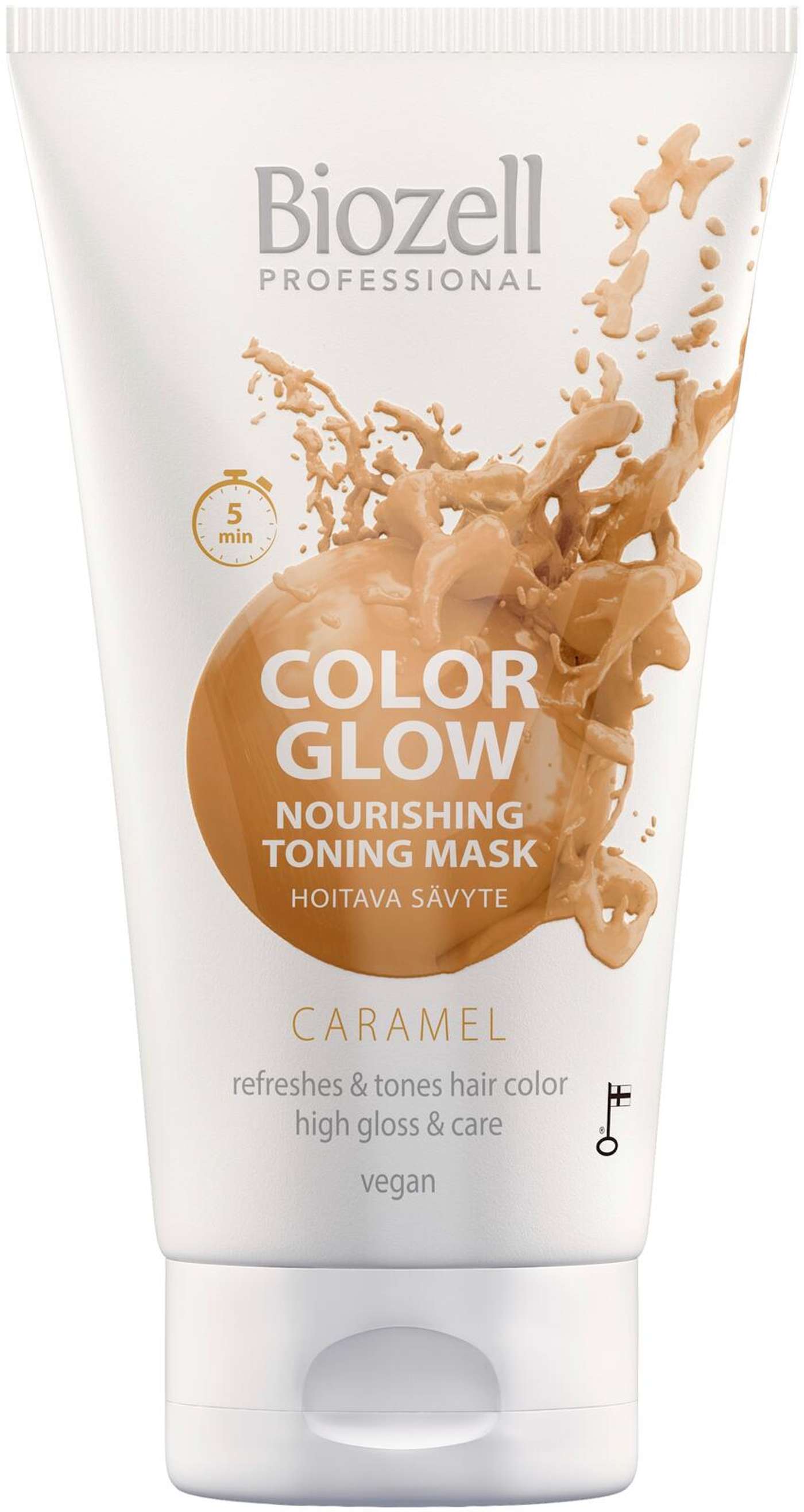 Biozell Color Glow Caramel оттеночная маска 150мл