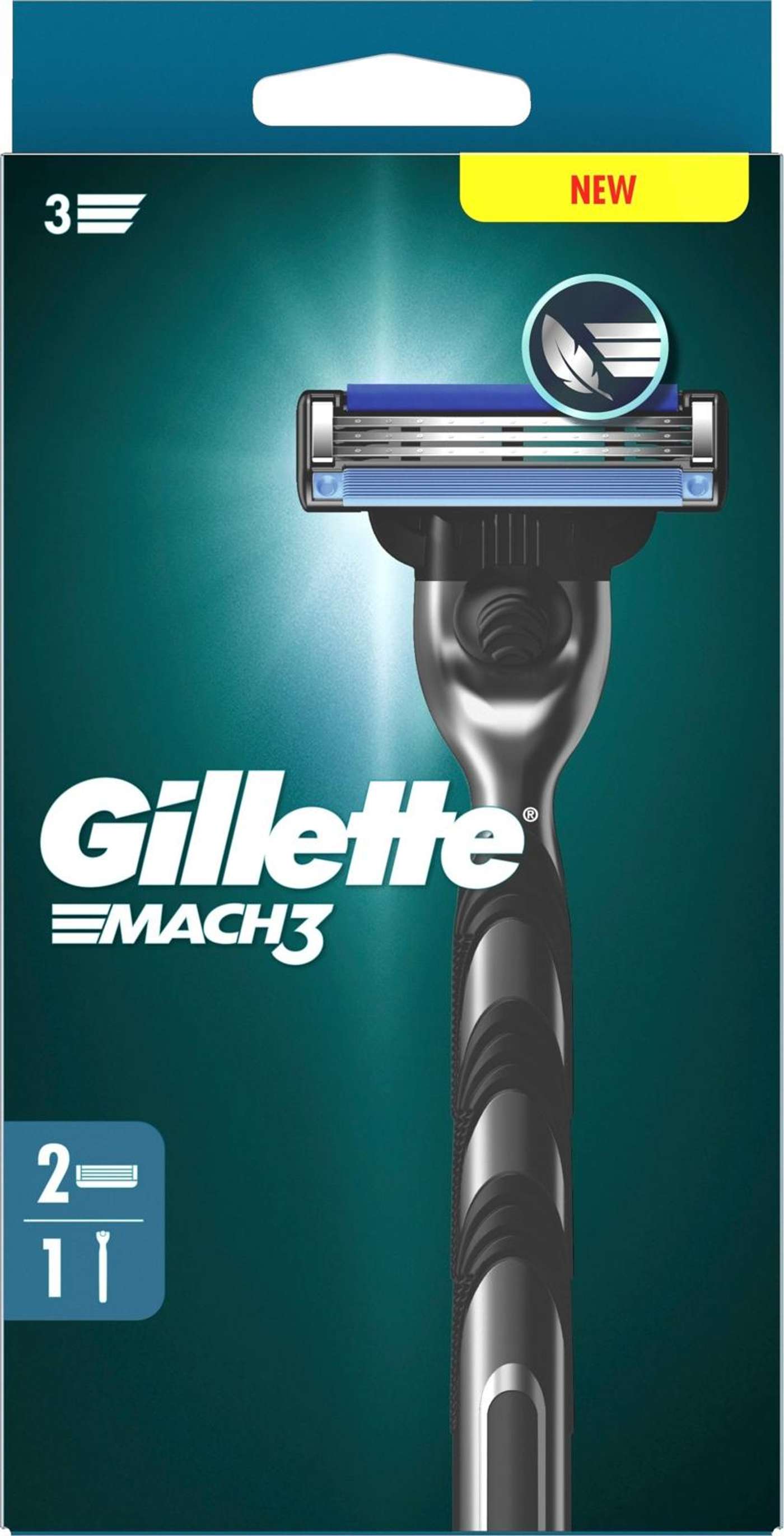 Бритва Gillette Mach3 + 1 сменное лезвие