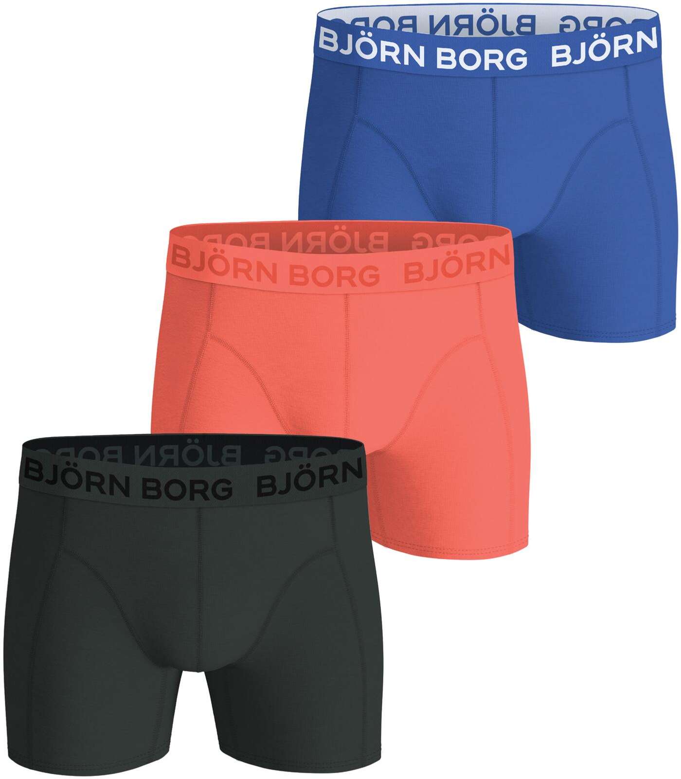 Комплект из трех мужских хлопковых боксеров Björn Borg 10005525 (размер С, цвет Мультипак 1)