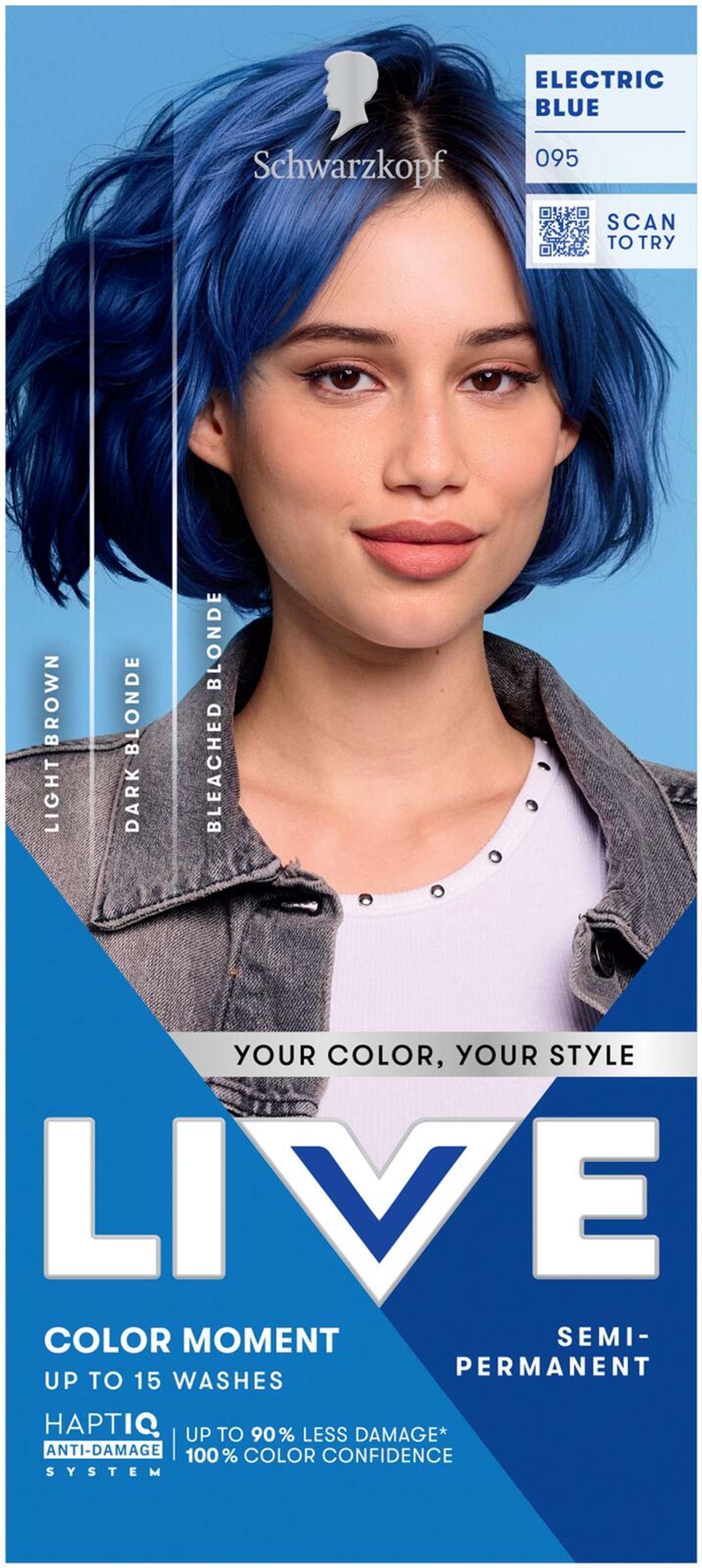 Schwarzkopf LIVE Ultra Brights 95 Синий электрик