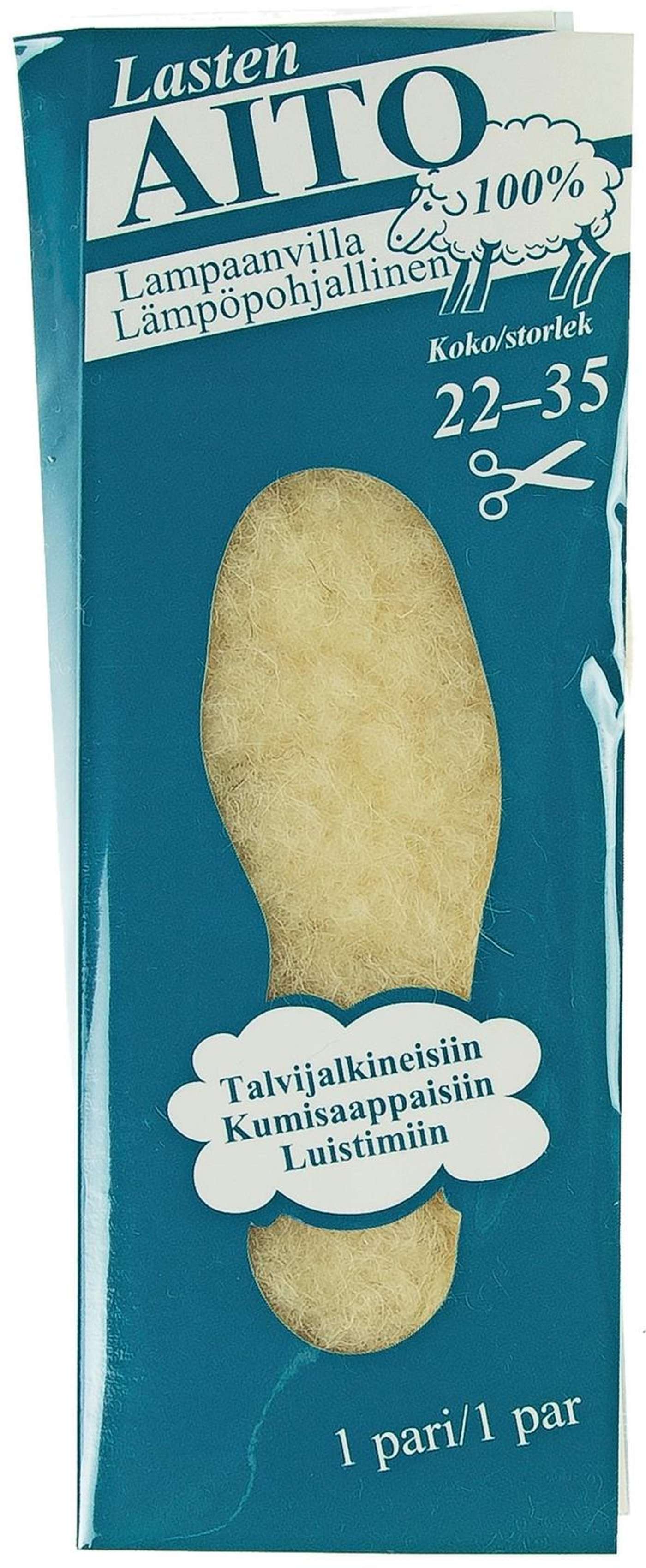 Стелька из натуральной 100% детской овечьей шерсти.