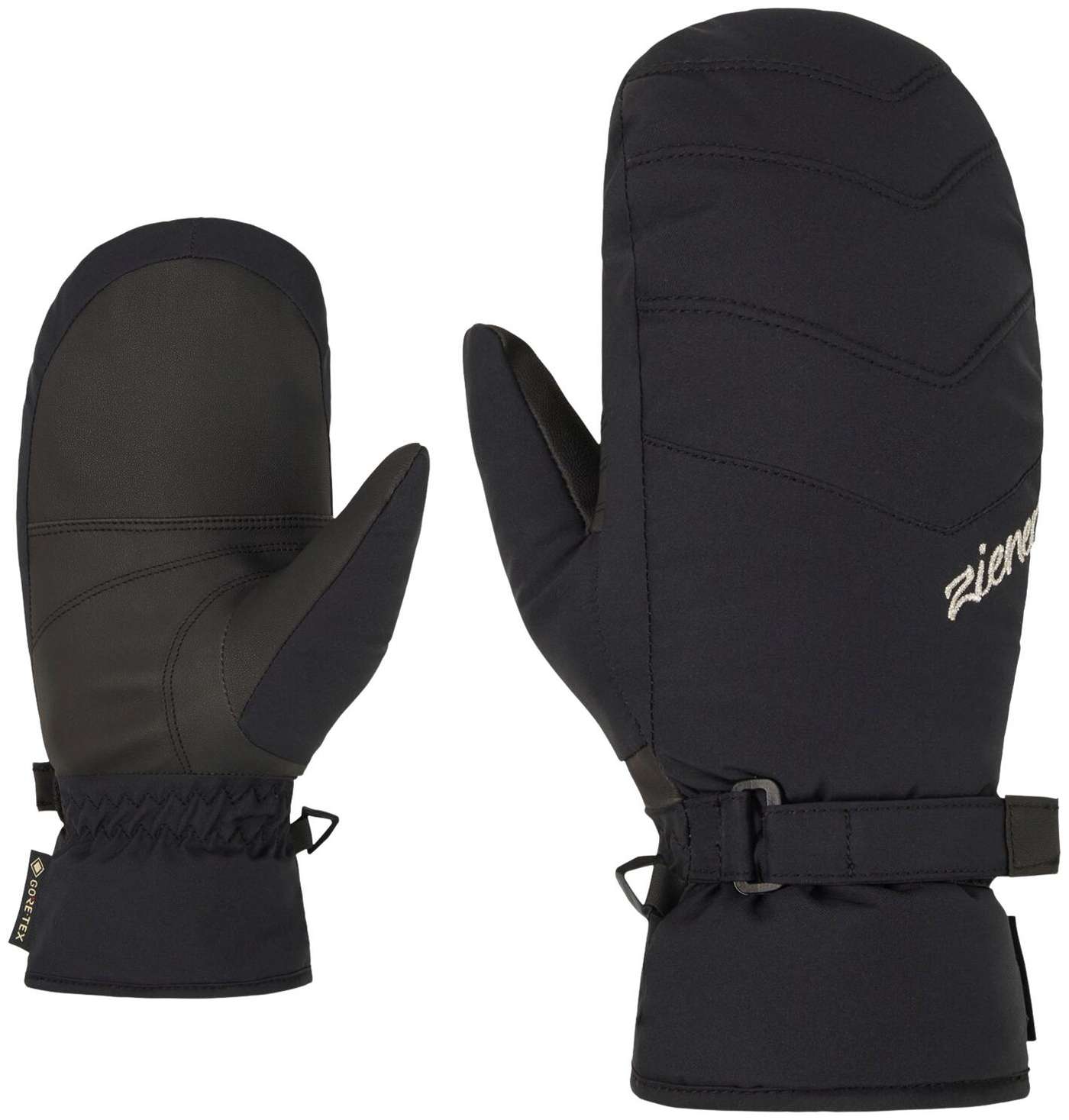 Женские перчатки Ziener Gore-Tex Klemia GTX (размер 6 , 5, цвет черный)