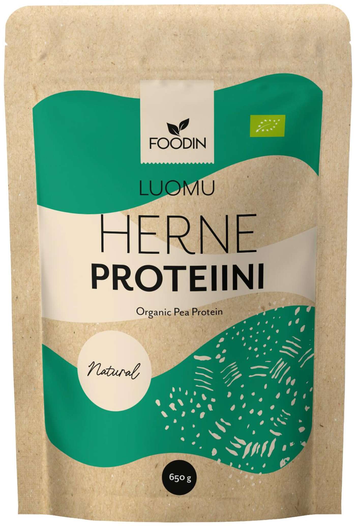 Foodin Гороховый протеин, органический, без вкуса, 650г