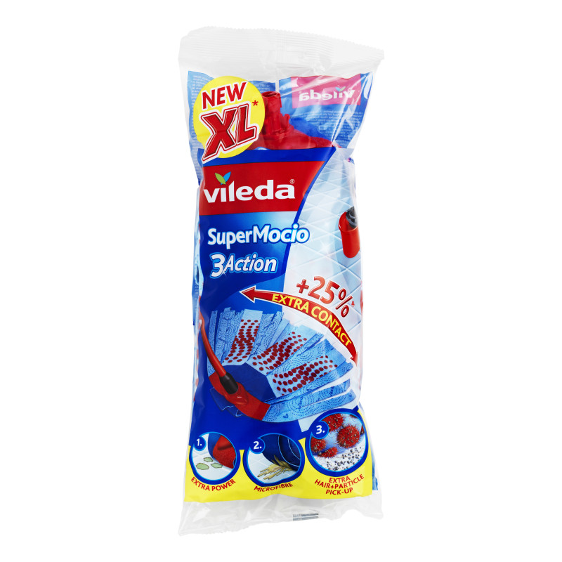 Сменная насадка для швабры Vileda SuperMocio 3Action