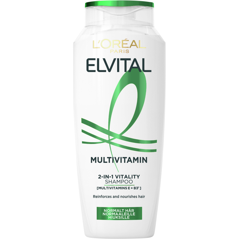 Шампунь + кондиционер Мультивитаминный для нормальных волос Loreal Elvital Multivitamin 2в1 250мл 