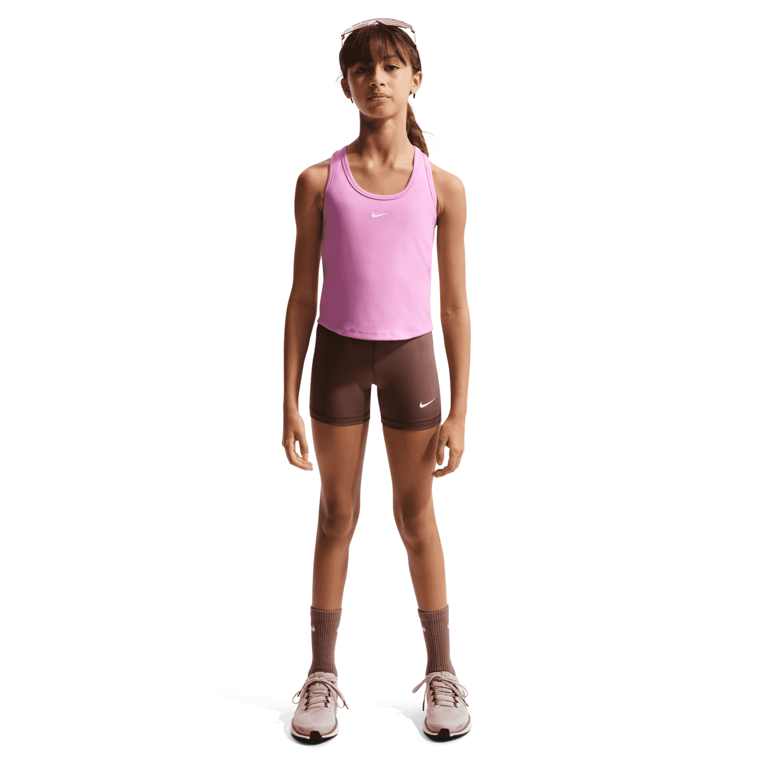 Nike One Fitted Top Singlet Girls, рубашка без рукавов для девочек