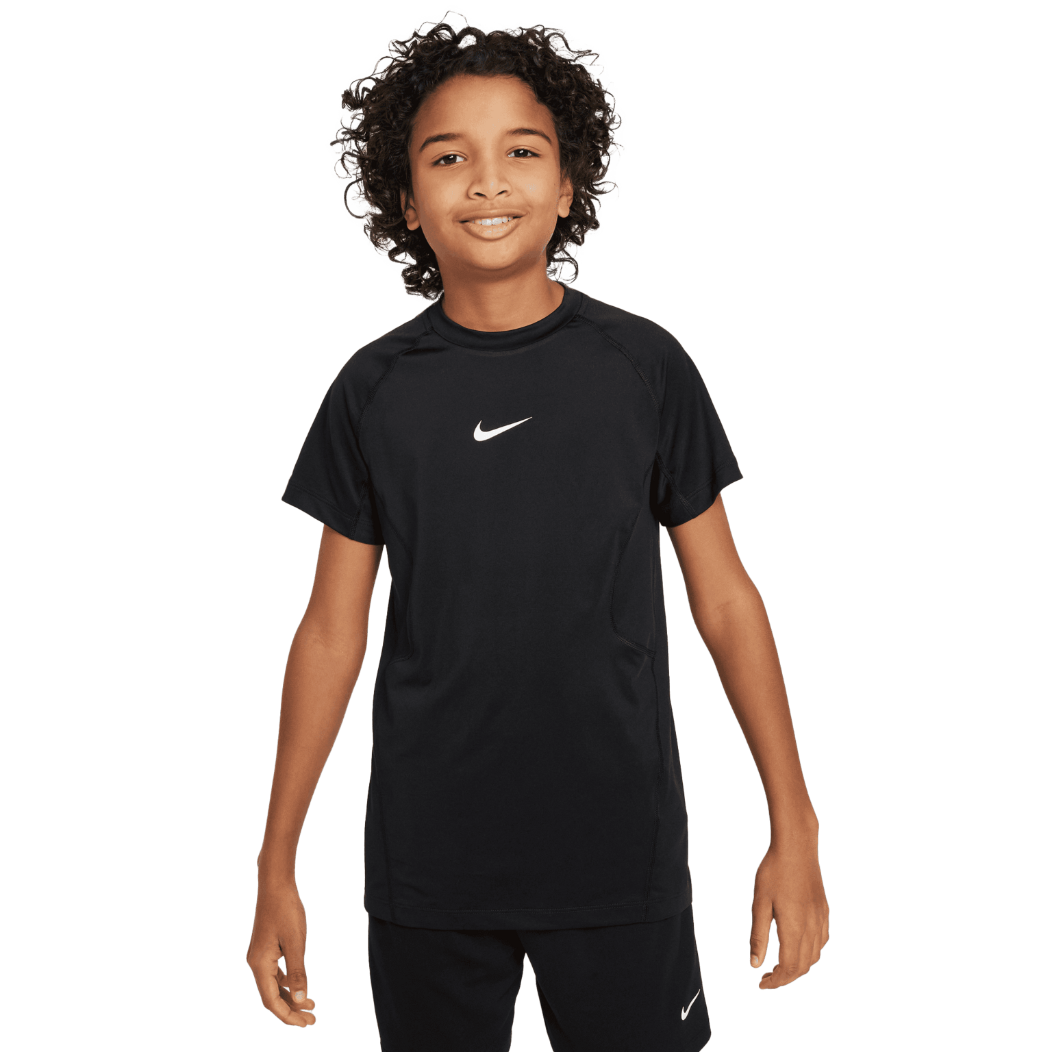 Молодежная футболка с коротким рукавом Nike Pro Big Kids Dri-FIT