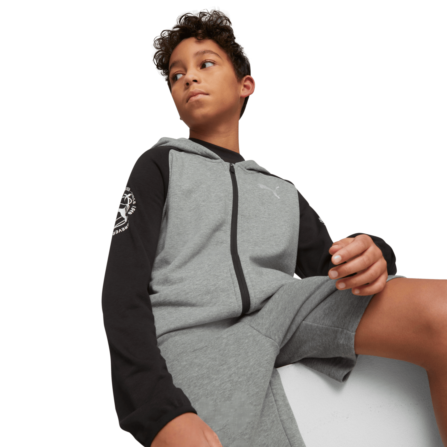 Puma ACTIVE SPORTS Full-Zip Hoodie TR B, детская толстовка