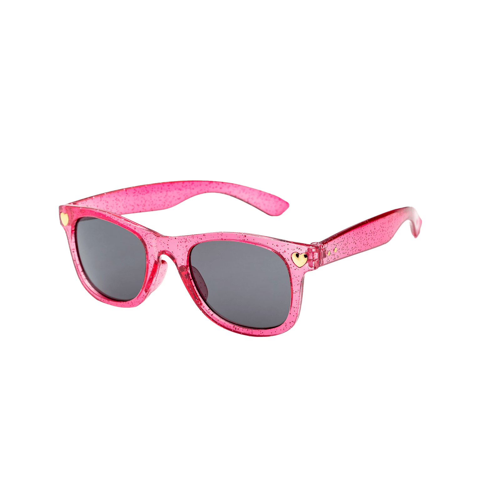 Waye 010 Strong Glitter Pink Metal Hearts, молодежные солнцезащитные очки