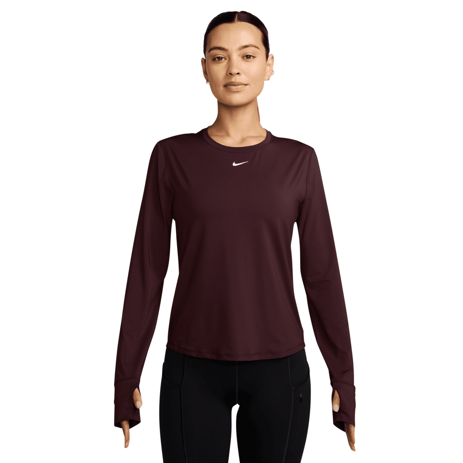 Женская тренировочная рубашка с длинным рукавом Nike One Classic Dri-FIT